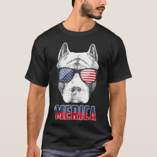 Patriot Pit Bull Merica voor vrouwelijke Mannen T-shirt