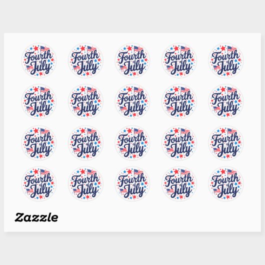 Patriot Pop! Ronde Sticker (Vel)