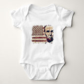 Patriot President Abraham Lincoln Romper (Voorkant)