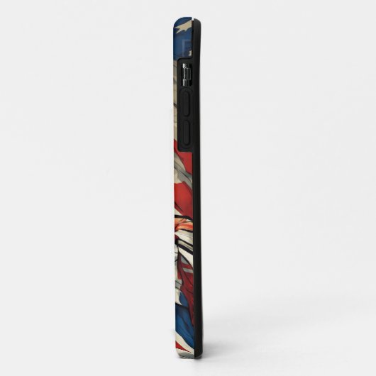 Patriot Pulse Case-Mate iPhone Case (Achterkant/links)