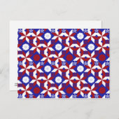 Patriot Quilt, aangepast Briefkaart (Voorkant / Achterkant)