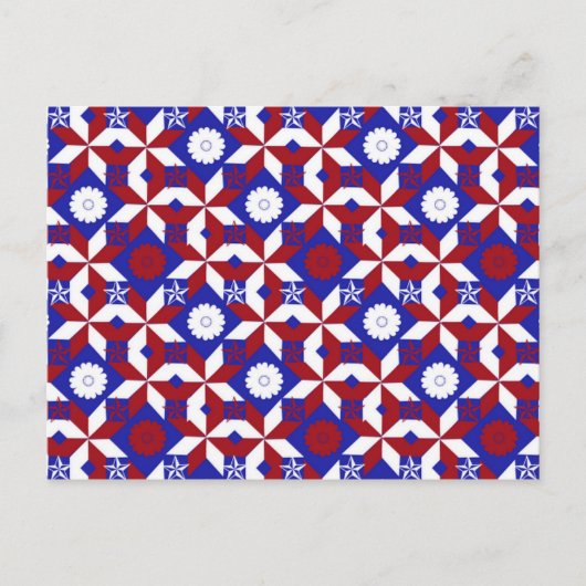 Patriot Quilt, aangepast Briefkaart (Voorkant)