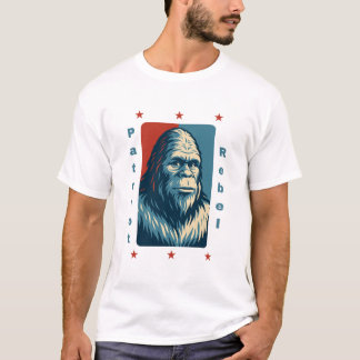Patriot Rebel: Bigfoot als President T-shirt