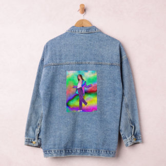 Patriot Regenbogen Lee Mariie's creatieve ontwerpe Denim Jacket