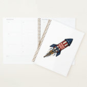 Patriot Rocket 4 juli Vintage Vuurwerk Ontwerp Planner (Display)