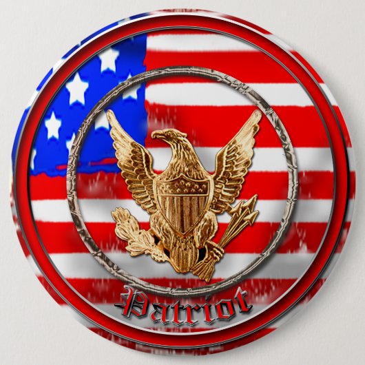 Patriot Ronde Button 6,0 Cm (Voorkant)