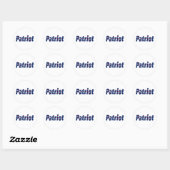 Patriot Ronde Sticker (Vel)