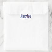 Patriot Ronde Sticker (Tas)