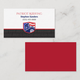 Patriot Roofing Shingles Construction Company Visitekaartje