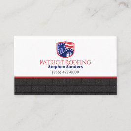 Patriot Roofing Shingles Construction Company Visitekaartje