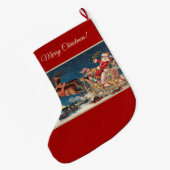 Patriot Santa Grote Kerstsok (Achterkant (Hangend))