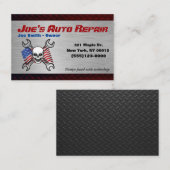 Patriot Skull-auto, automatische mechanische repar Visitekaartje (Voorkant / Achterkant)