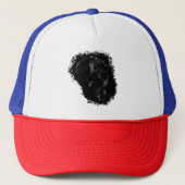 PATRIOT SKULL Black Grey Trucker Pet (Voorkant)