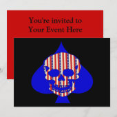 Patriot Skull Kaart (Voorkant / Achterkant)