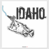PATRIOT - SLAAT IDAHO - ÉÉN SLECHTE BAARS STICKER (Vel)
