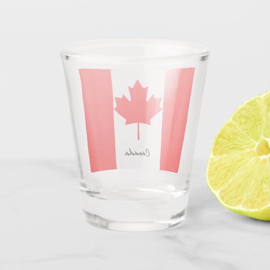 Patriot/sport van Canadese vlag en Canada Shot Glas (Achterkant)