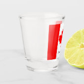 Patriot/sport van Canadese vlag en Canada Shot Glas (Links)