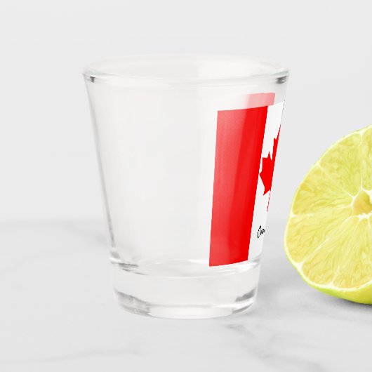 Patriot/sport van Canadese vlag en Canada Shot Glas (Links)