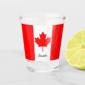 Patriot/sport van Canadese vlag en Canada Shot Glas (Voorkant)