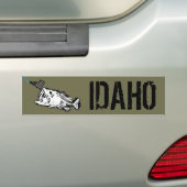 PATRIOT - STRIKINGIDAHO - ÉÉN SLECHTBASIS BUMPERSTICKER (Op auto)
