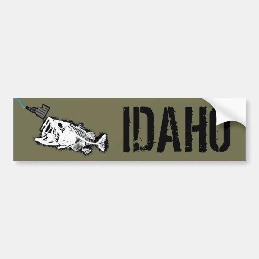 PATRIOT - STRIKINGIDAHO - ÉÉN SLECHTBASIS BUMPERSTICKER (Voorkant)