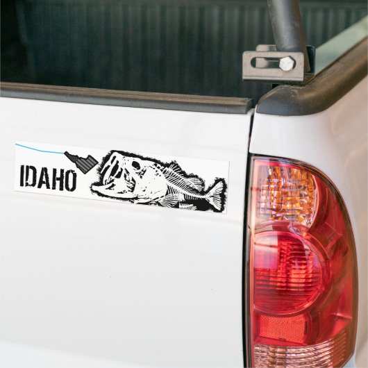 PATRIOT - STRIKINGIDAHO - ÉÉN SLECHTBASIS BUMPERSTICKER (Op Truck)