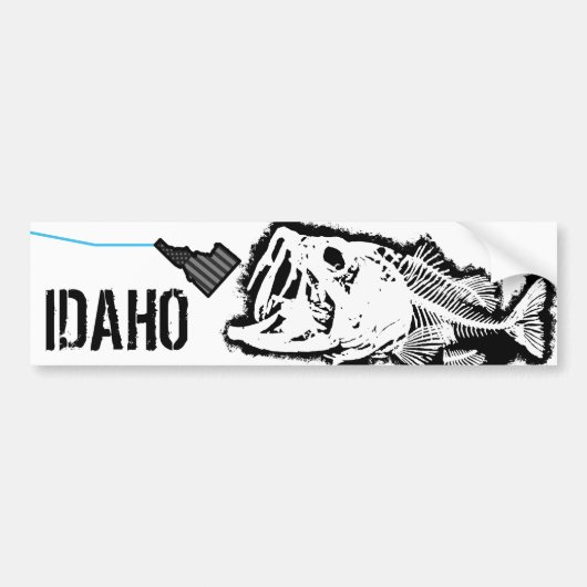 PATRIOT - STRIKINGIDAHO - ÉÉN SLECHTBASIS BUMPERSTICKER (Voorkant)