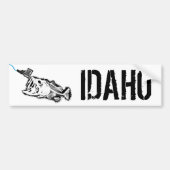 PATRIOT - STRIKINGIDAHO - ÉÉN SLECHTBASIS BUMPERSTICKER (Voorkant)