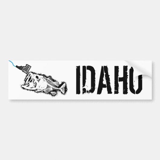 PATRIOT - STRIKINGIDAHO - ÉÉN SLECHTBASIS BUMPERSTICKER (Voorkant)