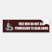 Patriot - Toestemming Bumpersticker (Voorkant)