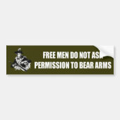 Patriot - Toestemming Bumpersticker (Voorkant)