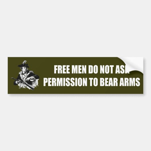 Patriot - Toestemming Bumpersticker (Voorkant)