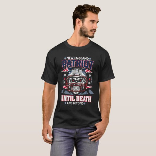 Patriot tot de dood en verder cadeau New England T-shirt (Voorkant volledig)