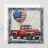  Patriot Truck:  glorie Feestdagenkaart (Voorkant / Achterkant)