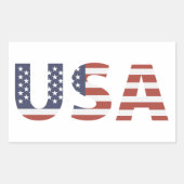 Patriot USA American Flag Rechthoekige Sticker (Voorkant)