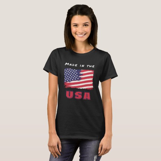 Patriot USA blote vrouwen T-shirt (Voorkant volledig)