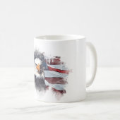 *~* Patriot USA Eagle American Flag Koffiemok (Voorkant rechts)