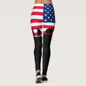 Patriot USA Soldiers flag Leggings (Achterkant)