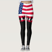 Patriot USA Soldiers flag Leggings (Voorkant)