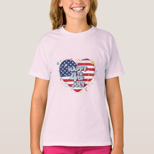 Patriot Vibes: Stars, Stripes & Style T-shirt (Voorkant)