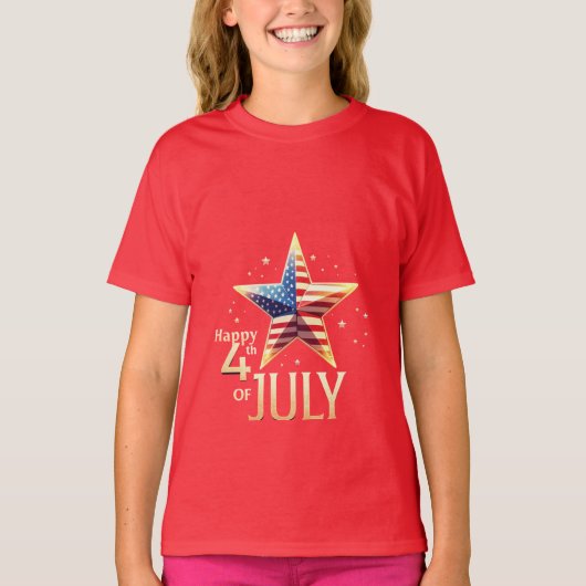 Patriot Vibes: Stars, Stripes & Style T-shirt (Voorkant)