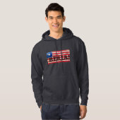 PATRIOT VLAG ROOD WIT EN BLAUW HOODIE (Voorkant volledig)