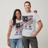 PATRIOT VLAG ROOD WIT EN BLAUW T-SHIRT (Unisex)