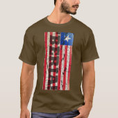 PATRIOT VLAG ROOD WIT EN BLAUW T-SHIRT (Voorkant)