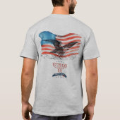 Patrioten herinnerden grijs t-shirt (Achterkant)