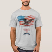 Patrioten herinnerden grijs t-shirt (Voorkant)