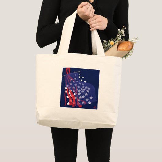 patriothandtas grote tote bag (Voorkant (product))