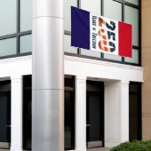 Patriotic 250‑Year Freedom Banner   (Buitenkant Gebouw)