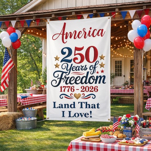 Patriotic 250‑Year Milestone Design  Spandoek