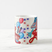 Patriotic 4th of July Mug USA Independence Day Koffiemok (Center)